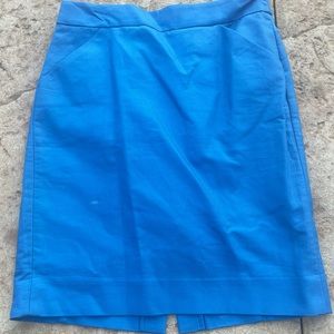 JCrew pencil skirt -blue sz 8